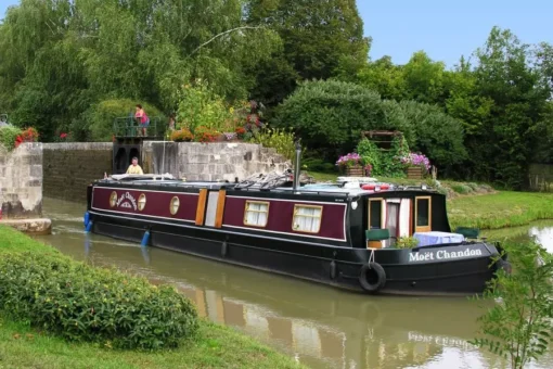 Boating in France with John and Irene
